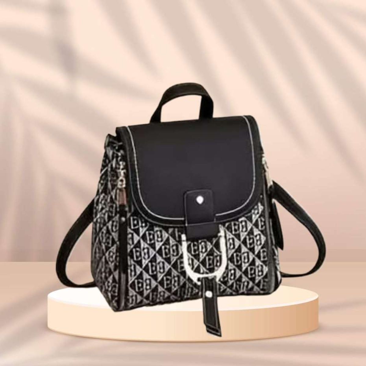 GENERICO - CARTERA MOCHILA BOLSO PREMIUN ALTA CALIDAD NEGRO