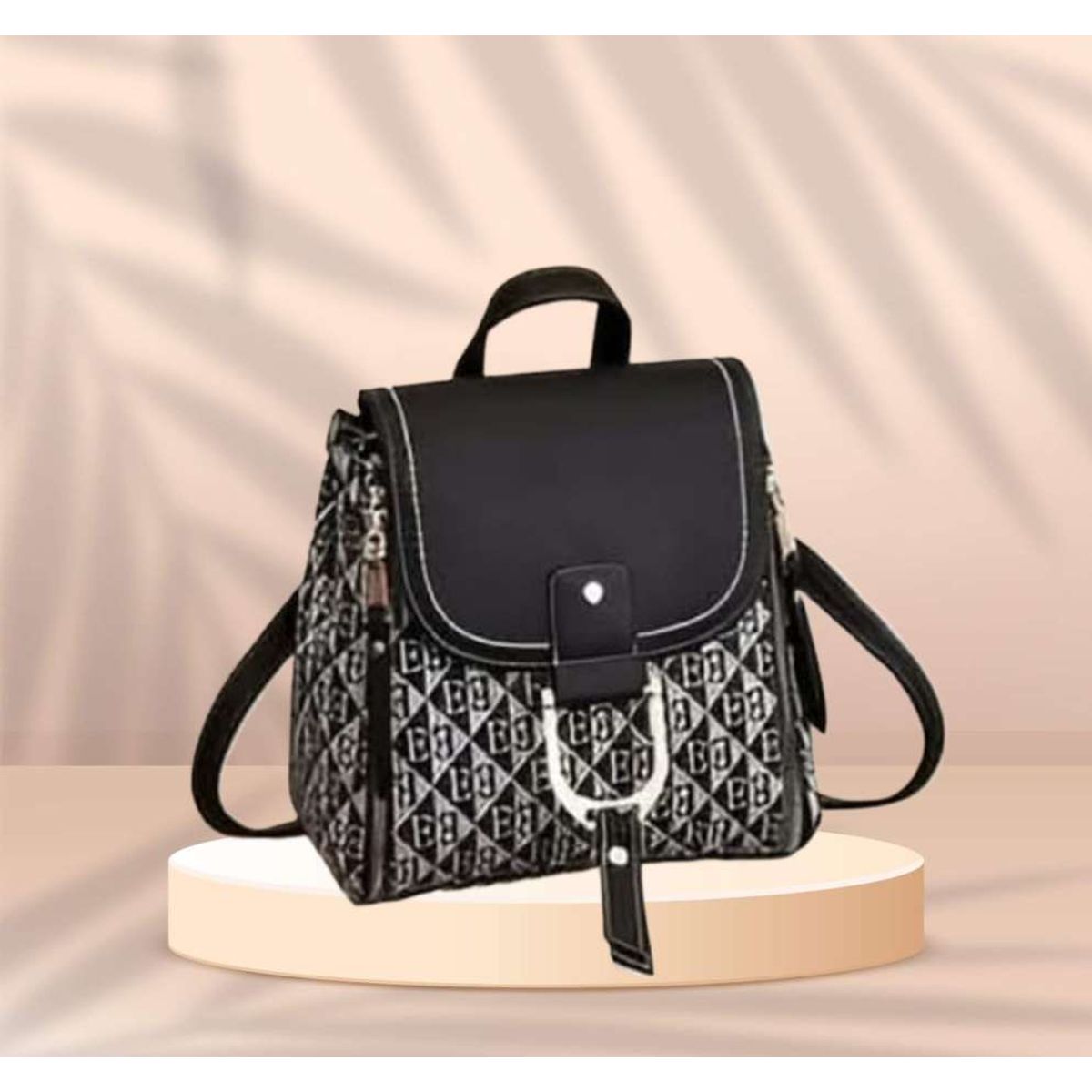 GENERICO - CARTERA MOCHILA BOLSO PREMIUN ALTA CALIDAD NEGRO