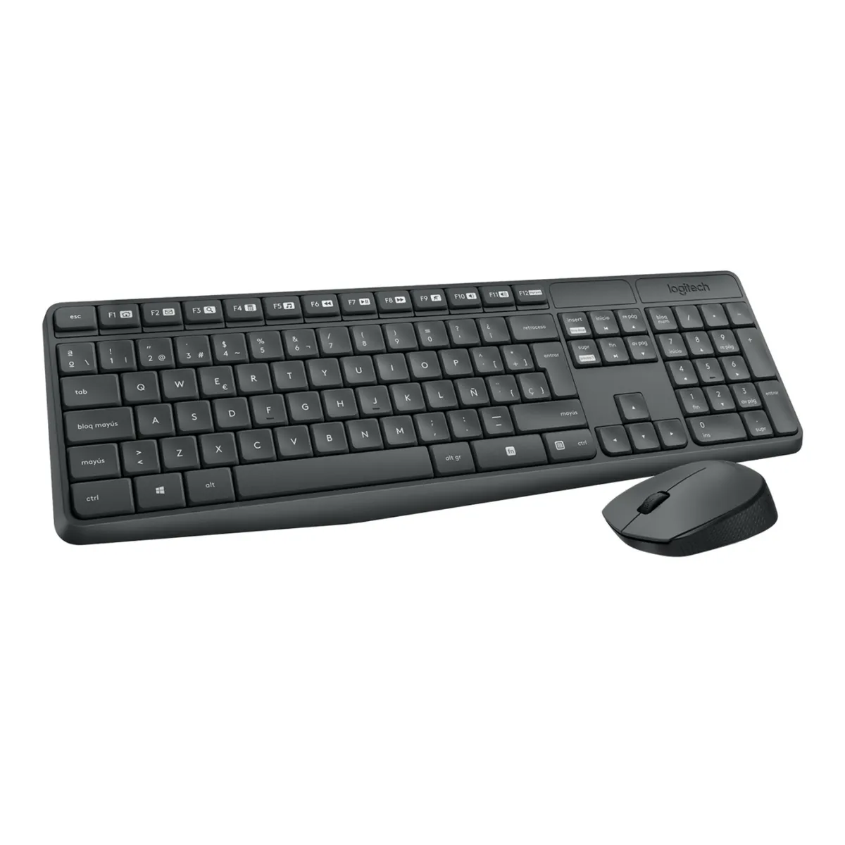 LOGITECH - Teclado y Mouse Inalámbrico Logitech MK235 Black