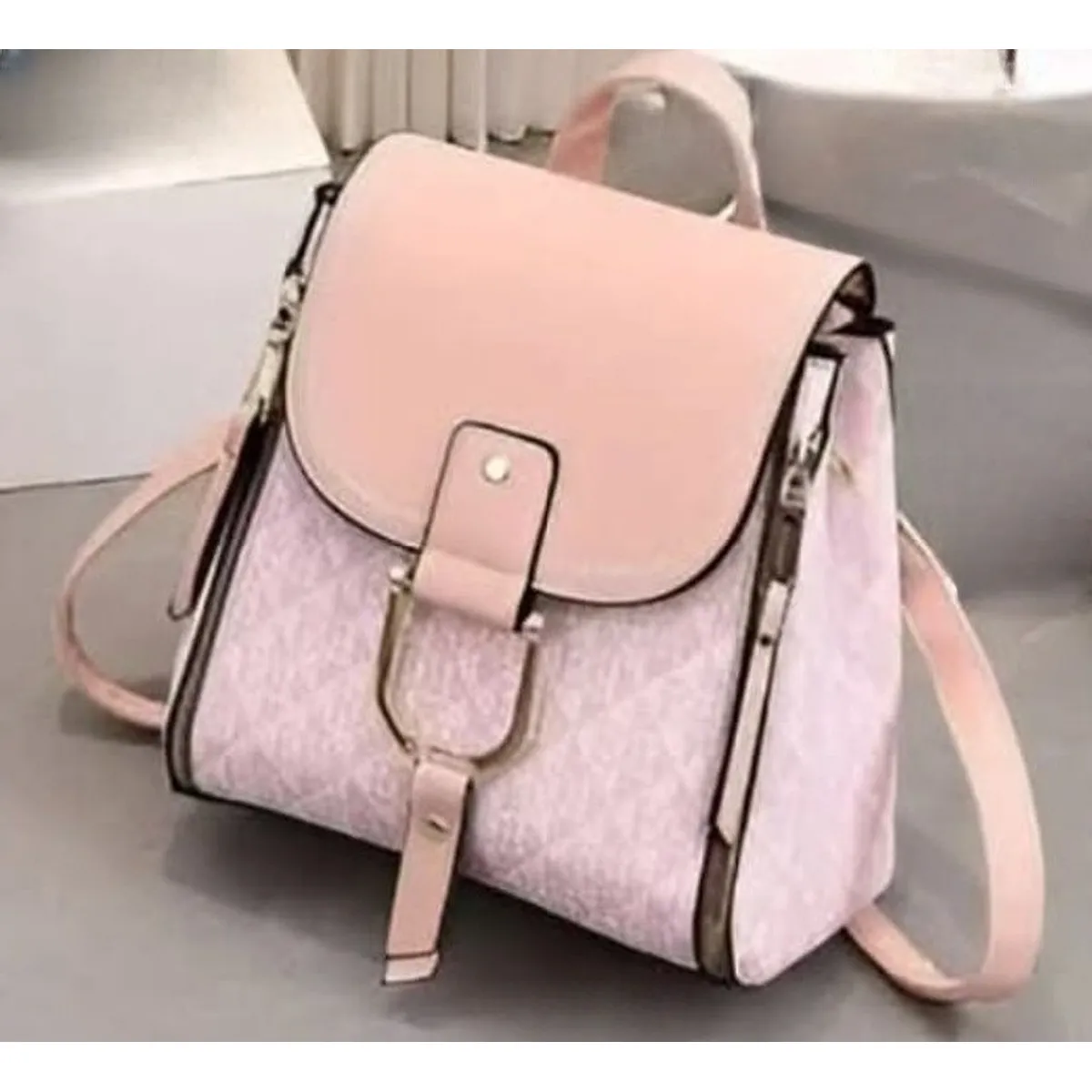 GENERICO - CARTERA MOCHILA BOLSO PREMIUN ALTA CALIDAD ROSADO