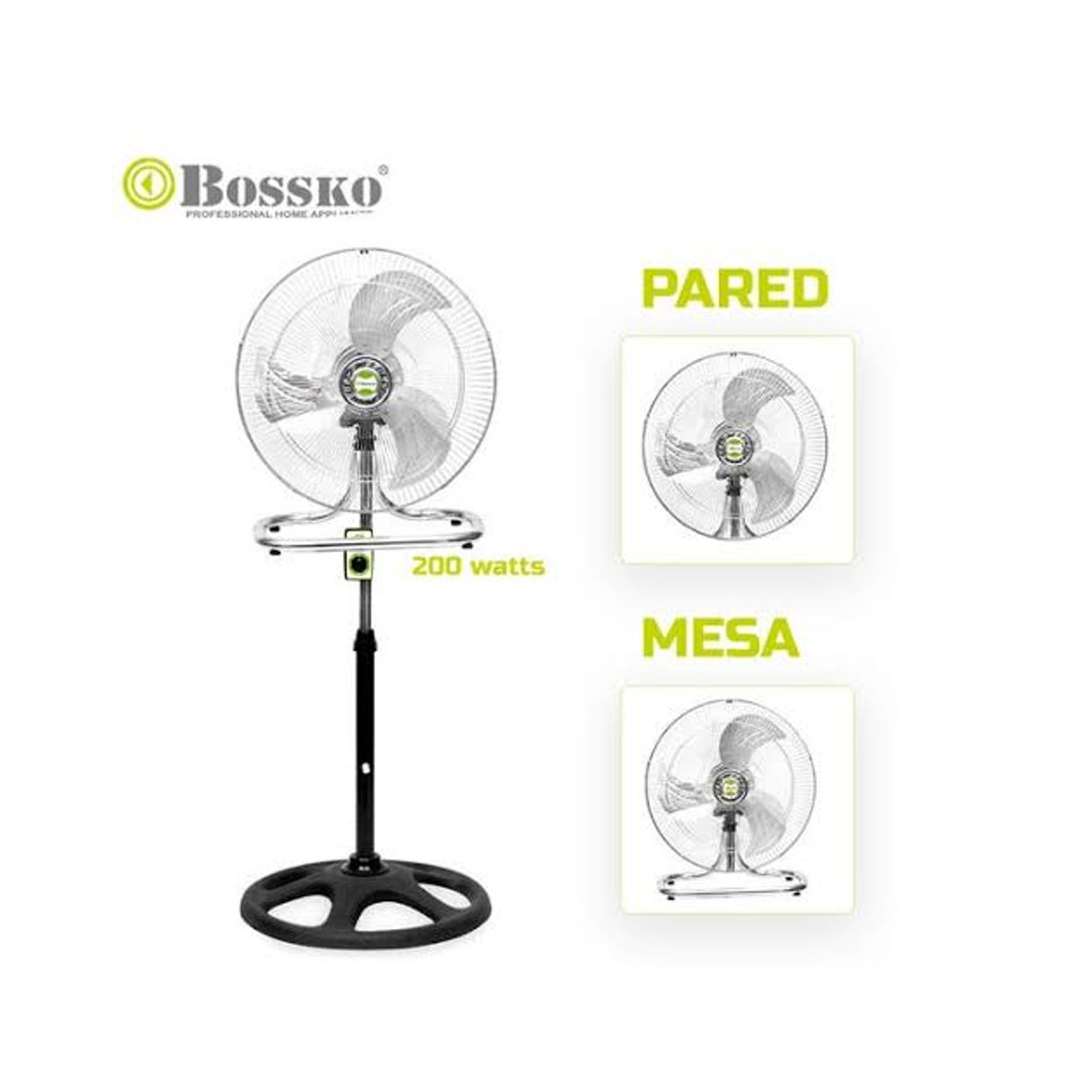 BOSSKO - Ventilador BOSSKO de 18 3 en 1 BK-8218VI