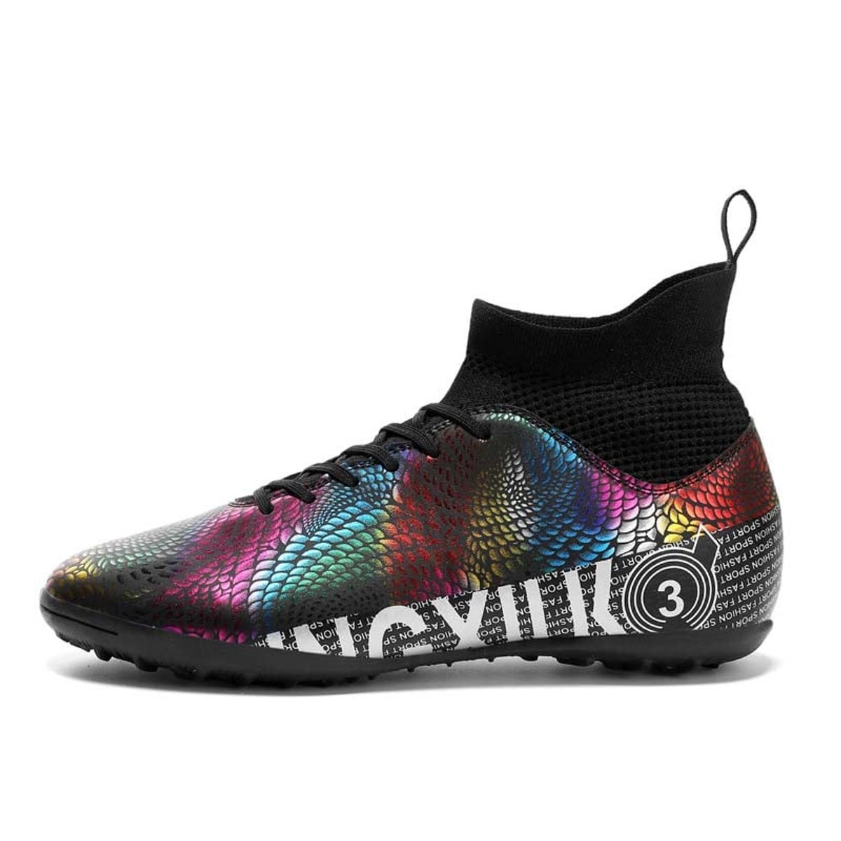 SHANDIAN - Zapatillas de Fútbol Hombre TF zapatos hombre Negro