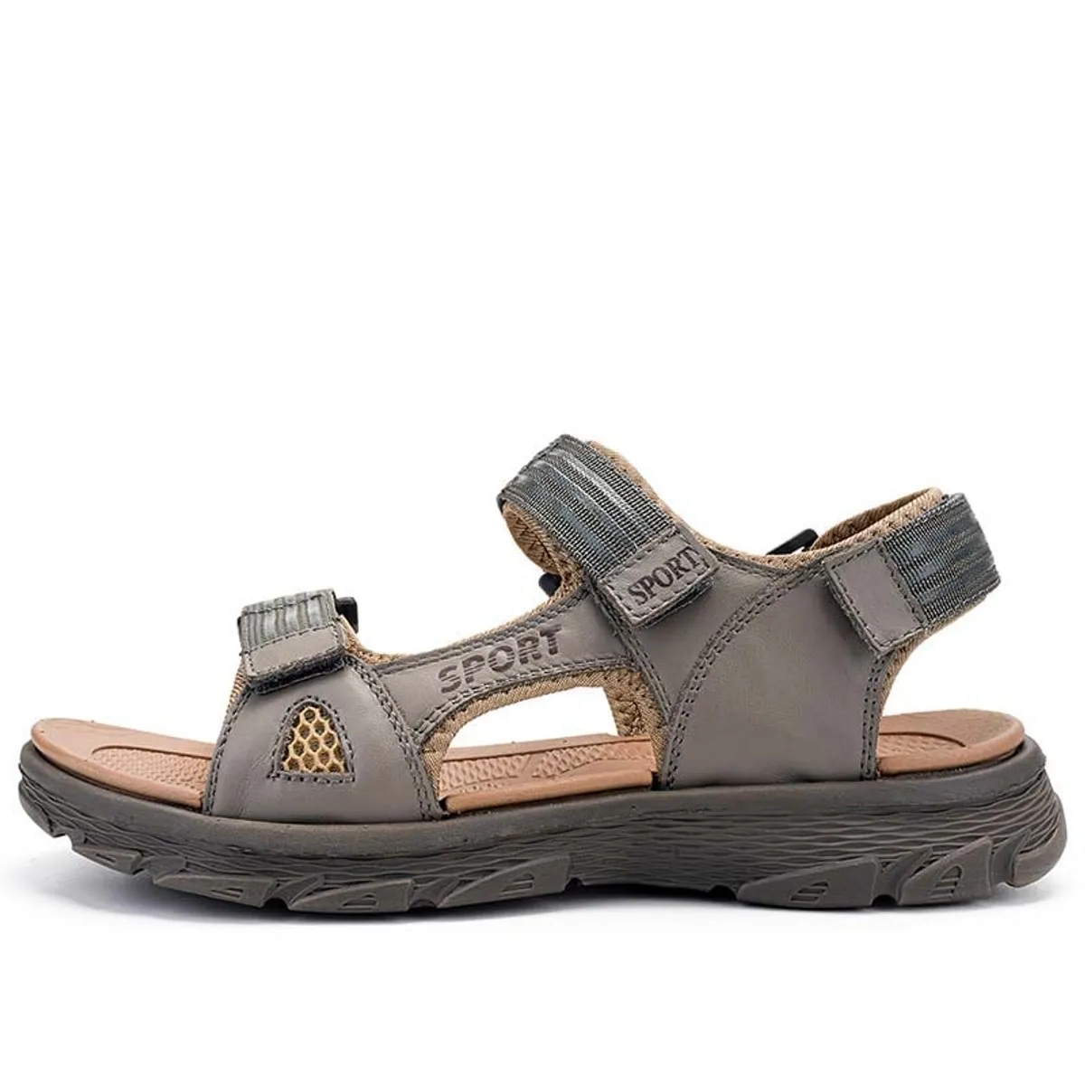 SHANDIAN - Sandalia de Trekking Para Hombre Gris