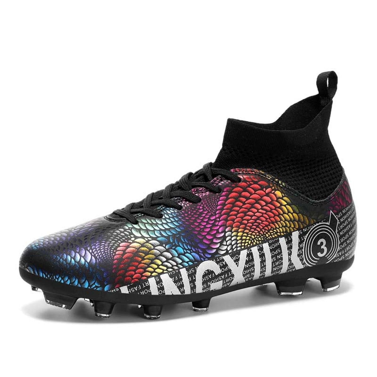 SHANDIAN - Zapatillas de Fútbol Hombre FG zapatos hombre Negro