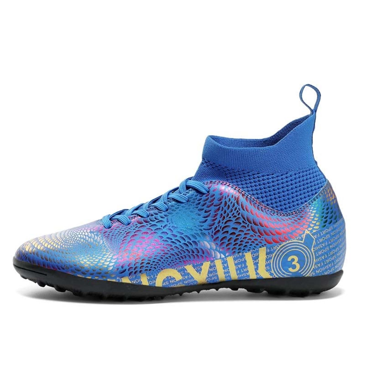 SHANDIAN - Zapatillas de Fútbol Hombre TF zapatos hombre Azul