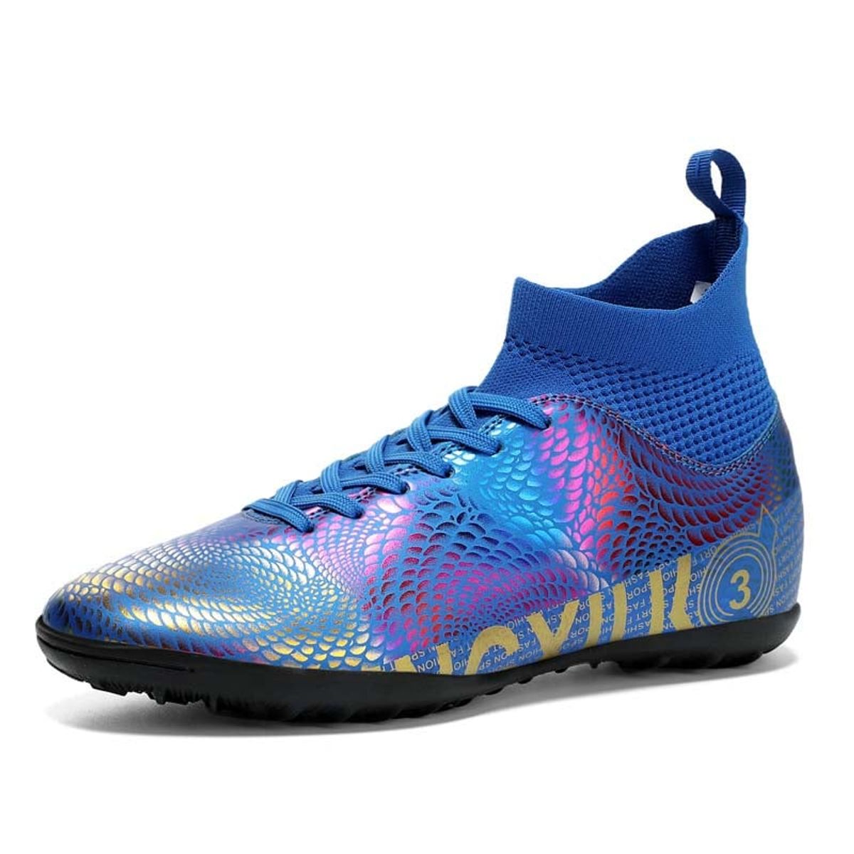 SHANDIAN - Zapatillas de Fútbol Hombre TF zapatos hombre Azul