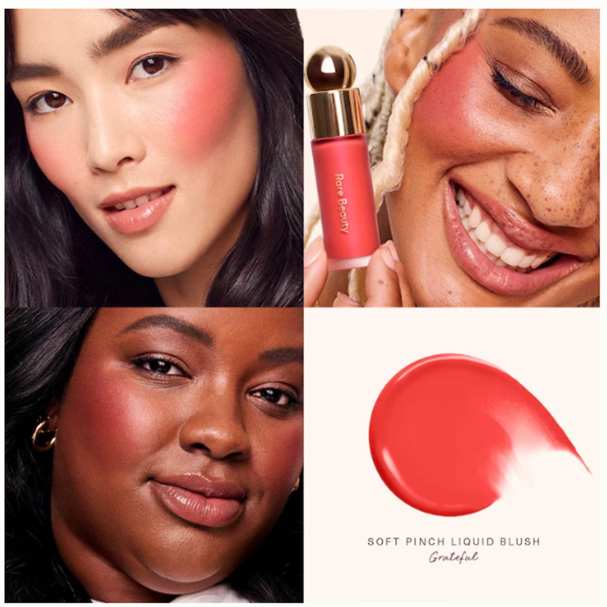 RARE BEAUTY - Mini Soft Pinch Liquid Blush tono Gratefull  - Rare Beauty