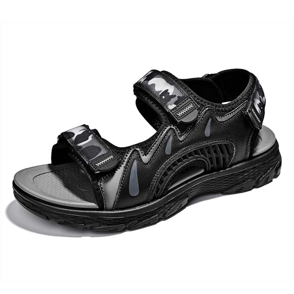 SHANDIAN - Sandalia de Trekking Para Hombre Negro