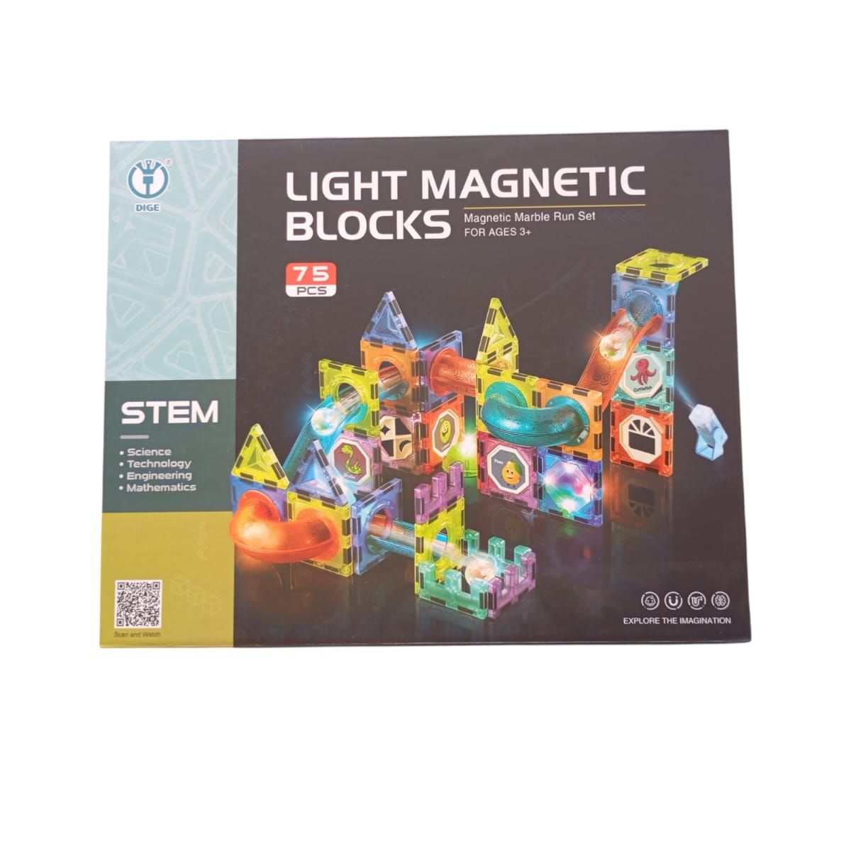 GENERICO - Bloques Magnéticos de construcción con Luces LED