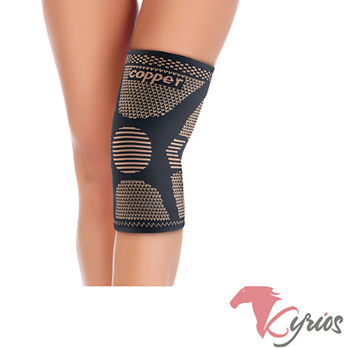 NO LOGO - Rodillera Con Hilo De Cobre Talla L