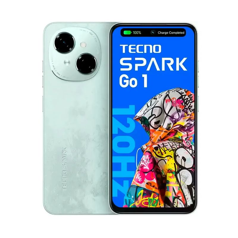 TECNO MOBILE - Celular Tecno Spark Go 1 128GB ROM + 6GB (4GB+4GB RAM EXTENDED) - Verde