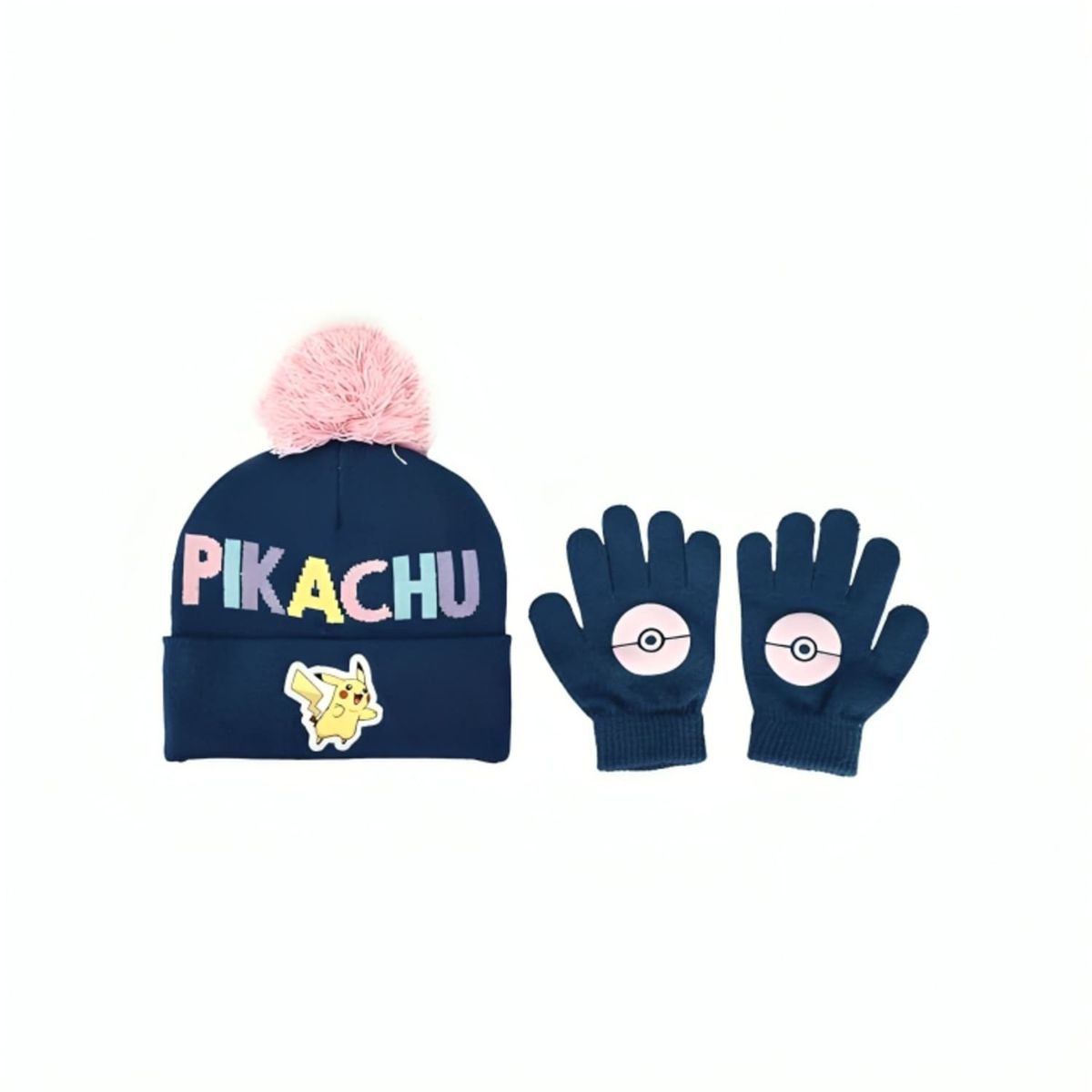 POKEMON - Pokemon Gorro con Guantes Niñas Exclusivo Pikachu