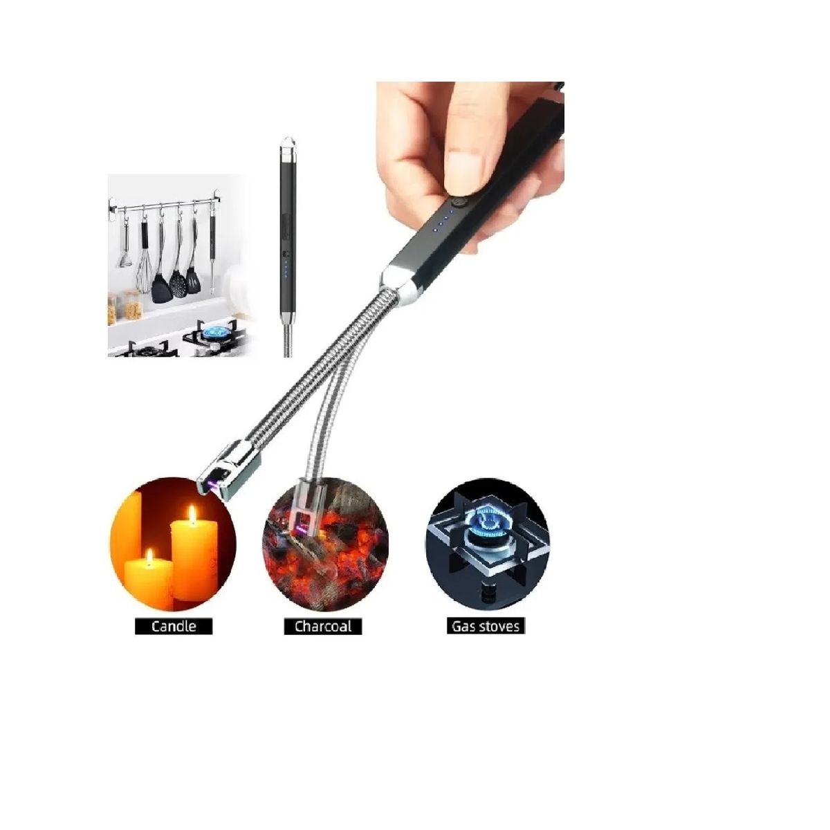 ARC - ENCENDEDOR ELECTRICO RECARGABLE 360 FLEXIBLE MODERNO