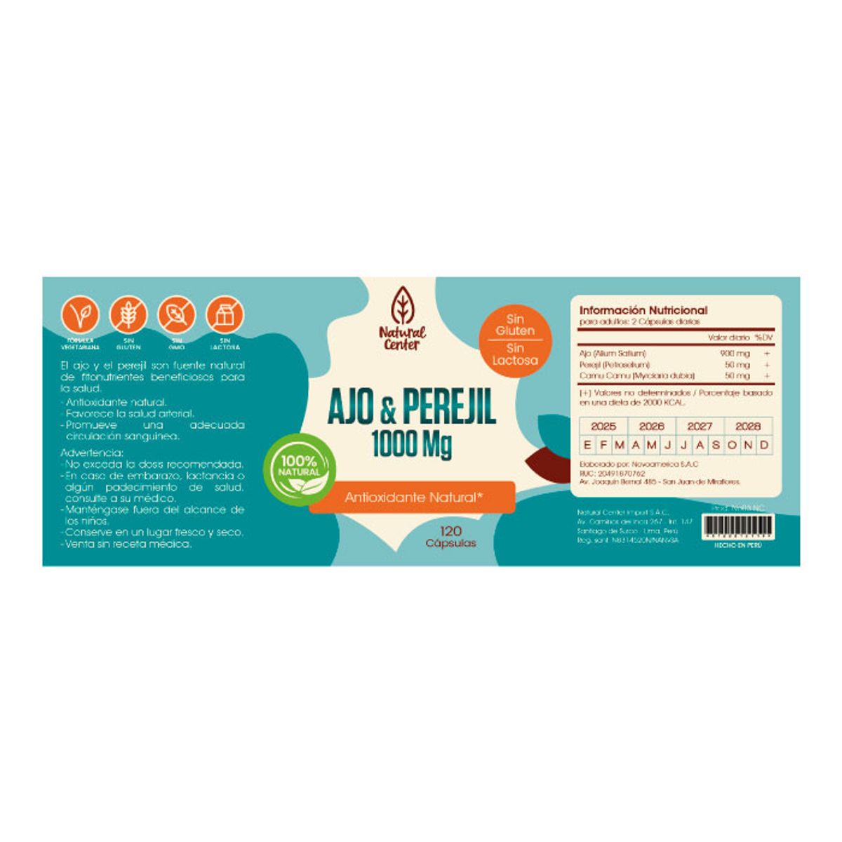 GENERICO - Ajo y Perejil 1000 mg