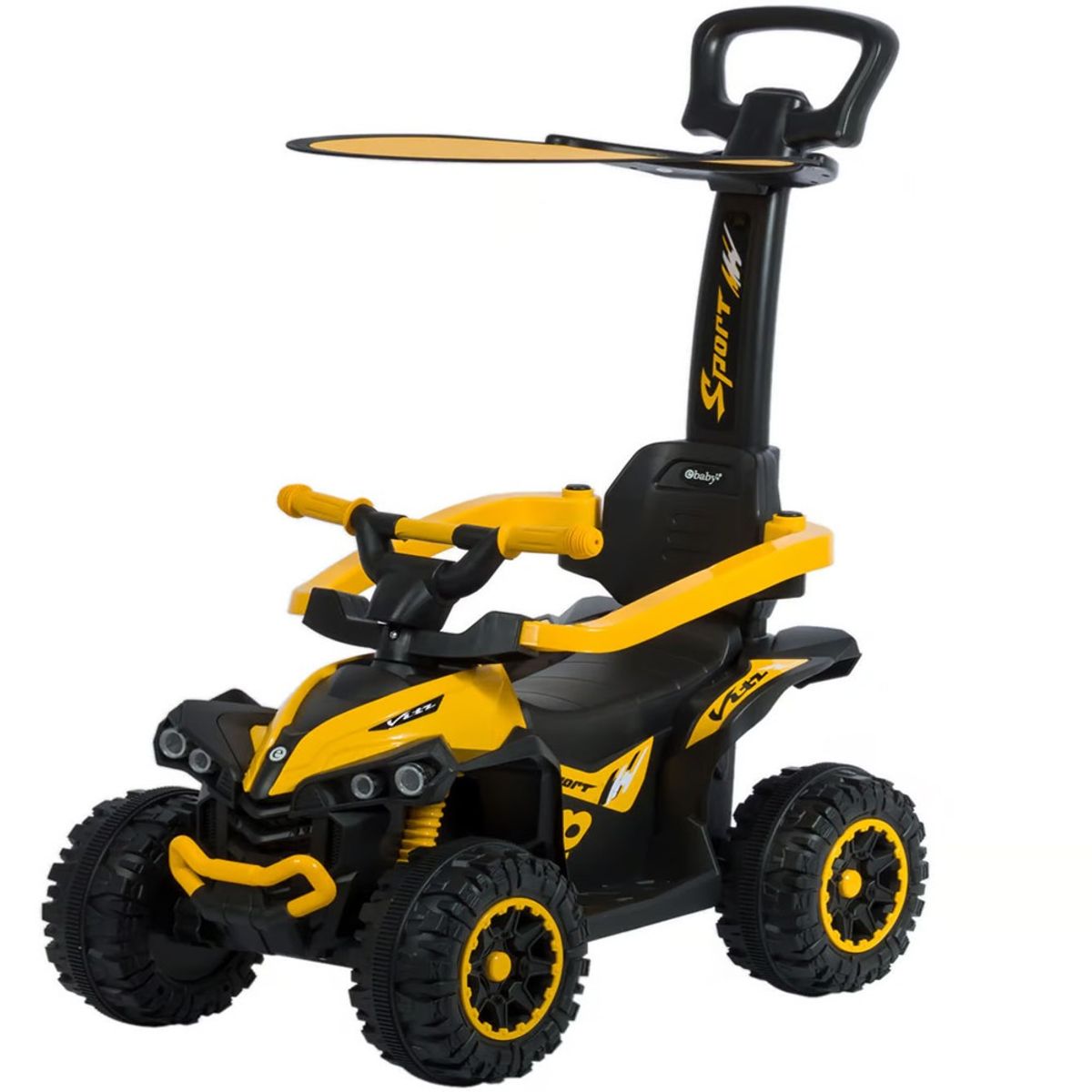 EBABY - Cuatrimoto Musical con Luces y Sombrilla AMARILLO 357