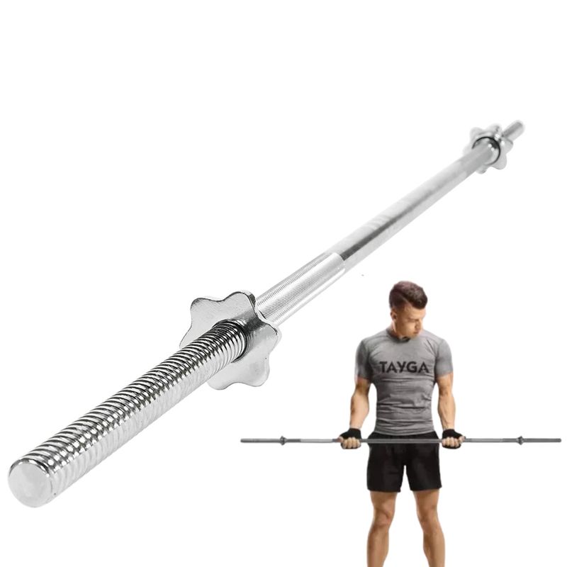 REAL FITNESS PERU - Barra Recta Cromada Estándar de 180mt Real Fitness Peru