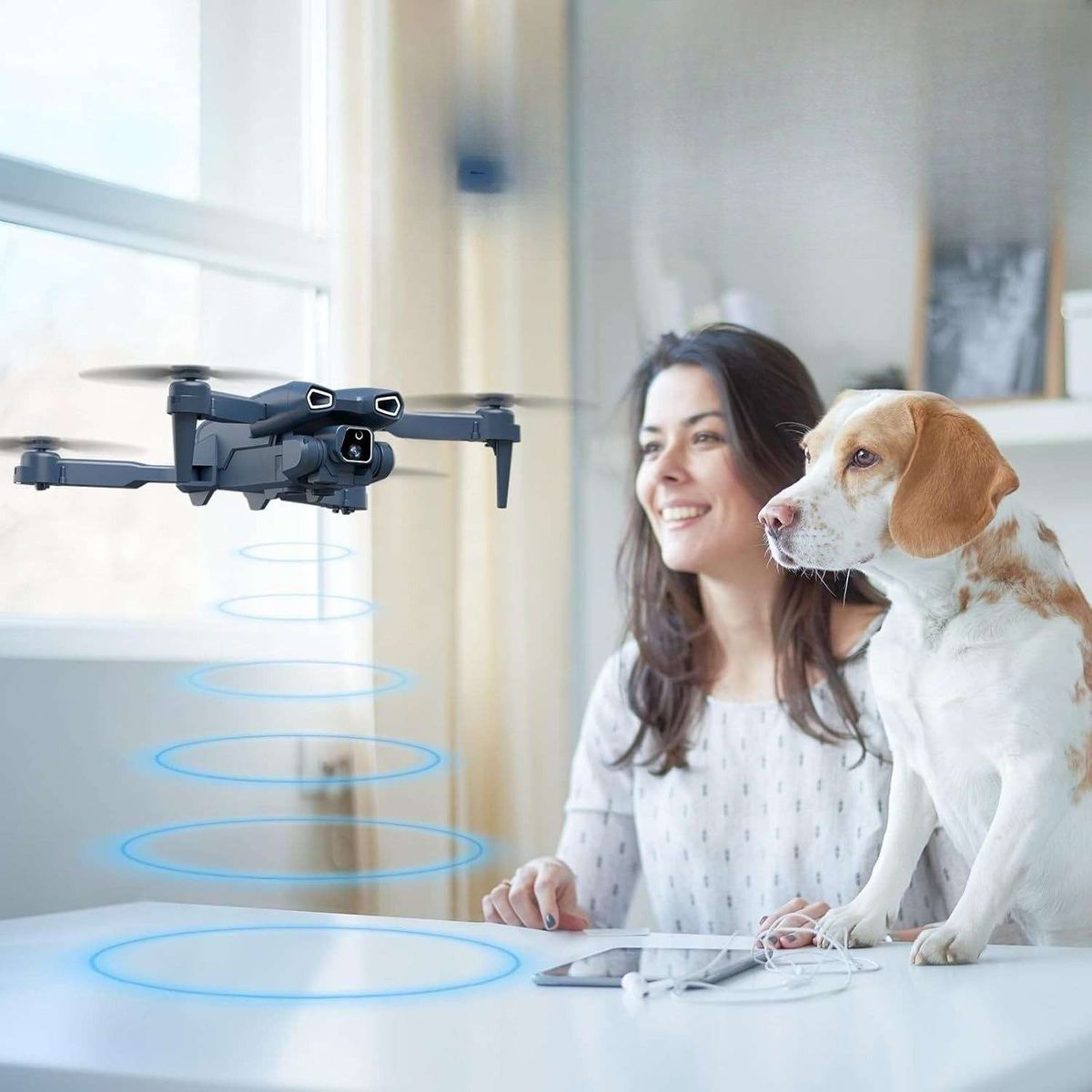 GENERICO - DRONE VOLADOR ULTRA CÁMARA 4K HD ESTUCHE PROTECTOR PORTÁTIL SY3