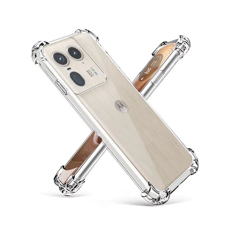 GENERICO - Funda Protector Case MOTO EDGE 50 ULTRA - TRANSPARENTE ANTI IMPACTO