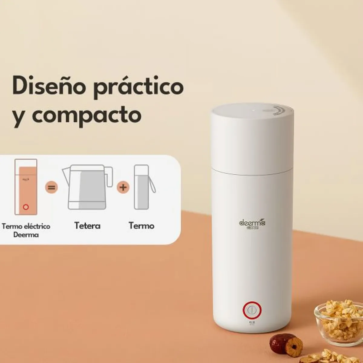 DEERMA - Termo Hervidor Eléctrico Portátil Deerma DEM-DR050