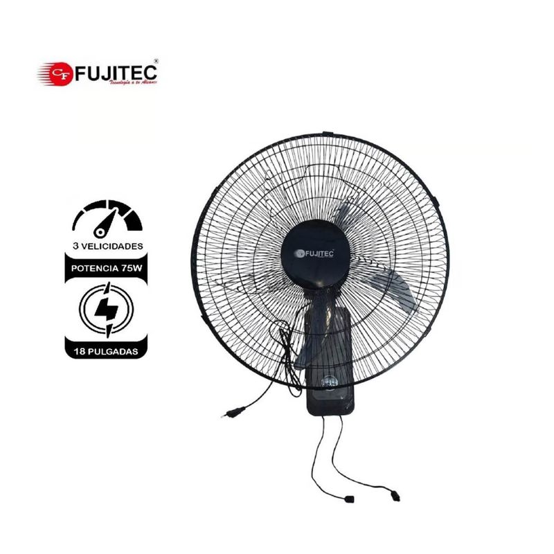 FUJITEC - Ventilador de pared FUJITEC CF-80C de 18 Pulgadas 75 W