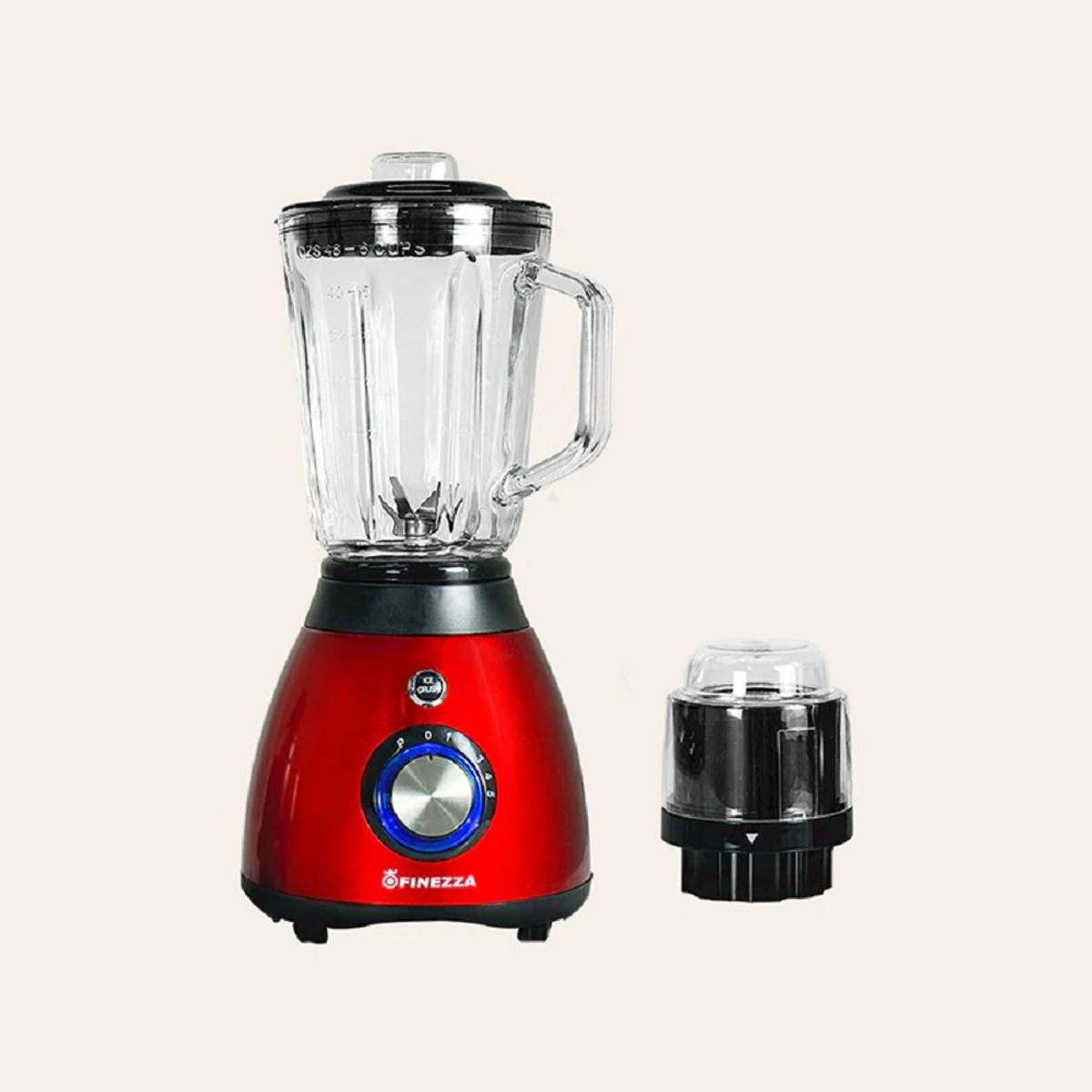 FINEZZA - Licuadora 1.5 L FINEZZA FZ-114BL ROJO