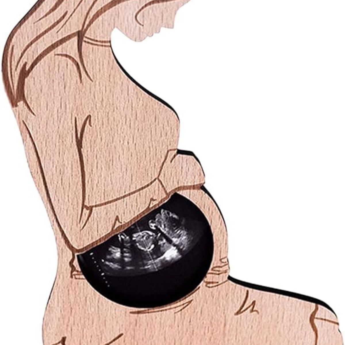 GENERICO - Marco de Fotos de Ultrasonido de Madera para Bebé