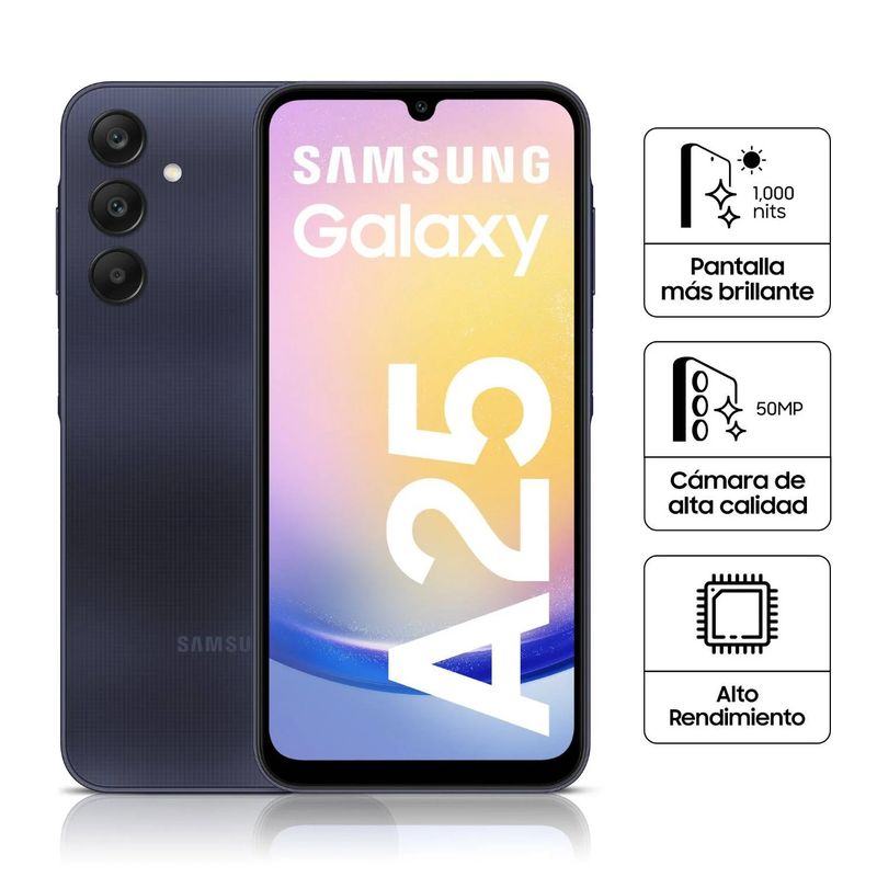 SAMSUNG - Celular Samsung Galaxy A25 5G SM-A256 8GB RAM 256GB - Blue Black