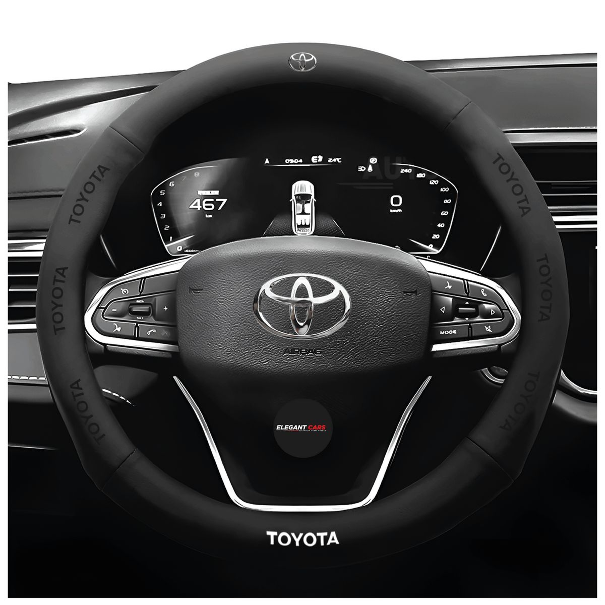 JET - Funda De Volante Para Toyota Premiun Color Negro