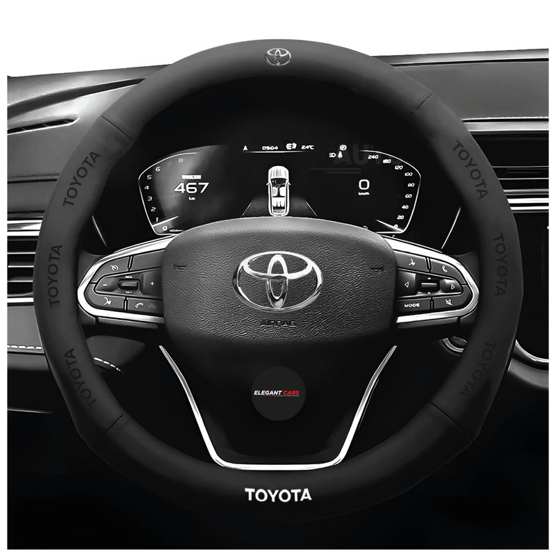 JET - Funda De Volante Para Toyota Premiun Color Negro