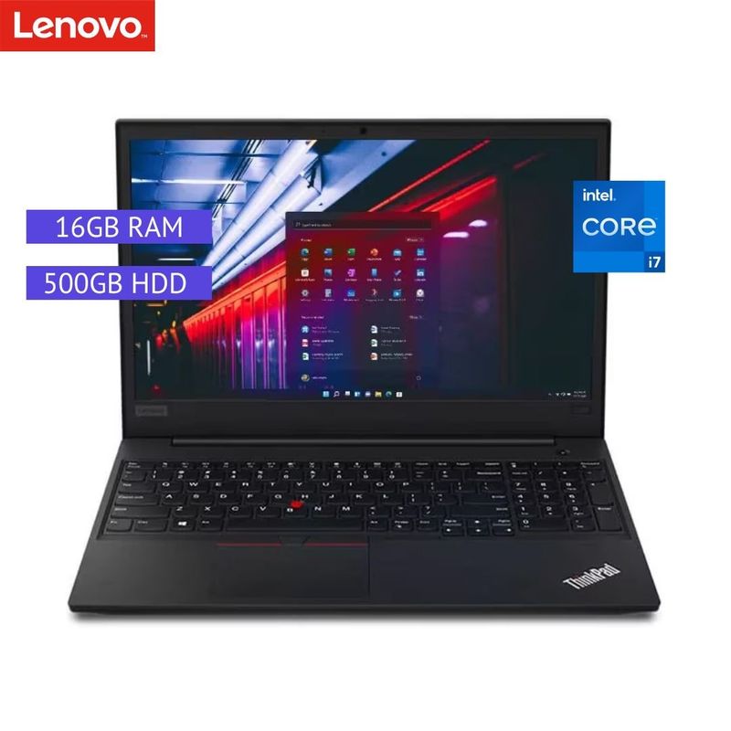 LENOVO - Laptop Reacondicionada Lenovo Thinkpad E590- I7 - 16GB RAM - 500GB HDD - Negro