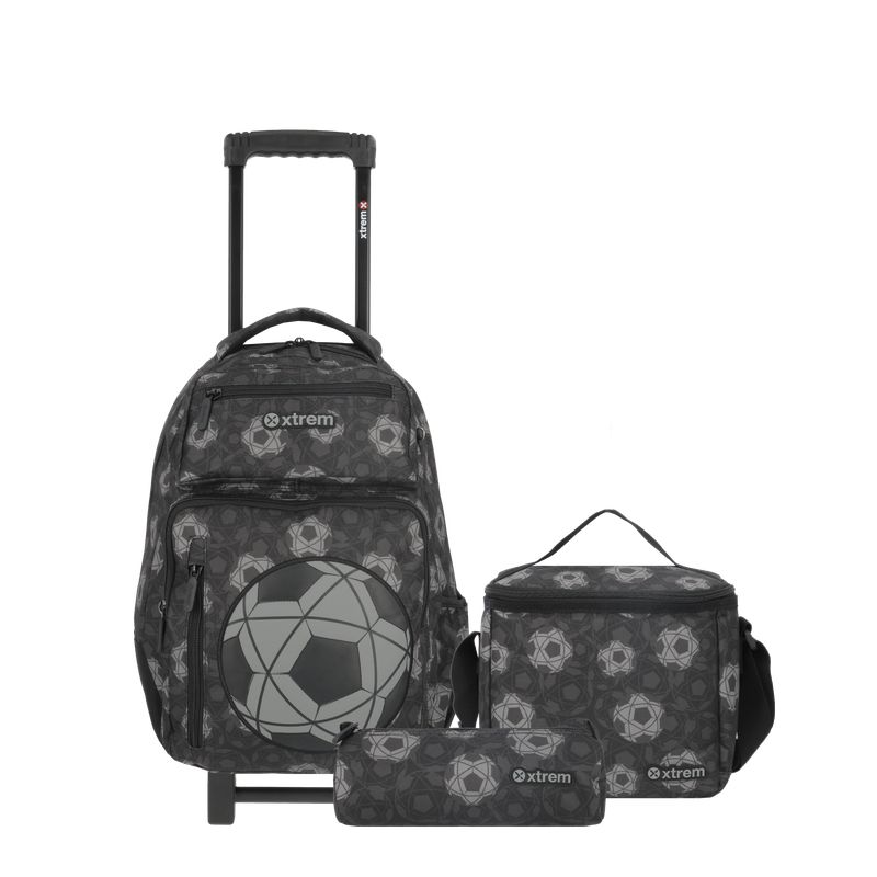 XTREM - Mochila Con Ruedas Run Pack 5Xt Black Football