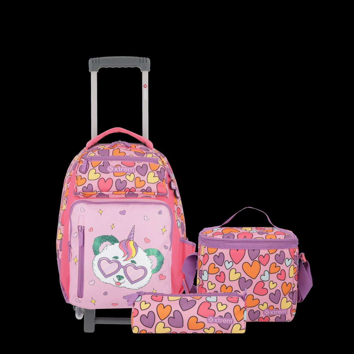 XTREM - Mochila Con Ruedas Run Pack 5Xt Multicolor Panda