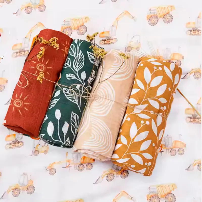 GENERICO - Manta Muselina para Bebé 100% Algodón Pack x  4 Unidades