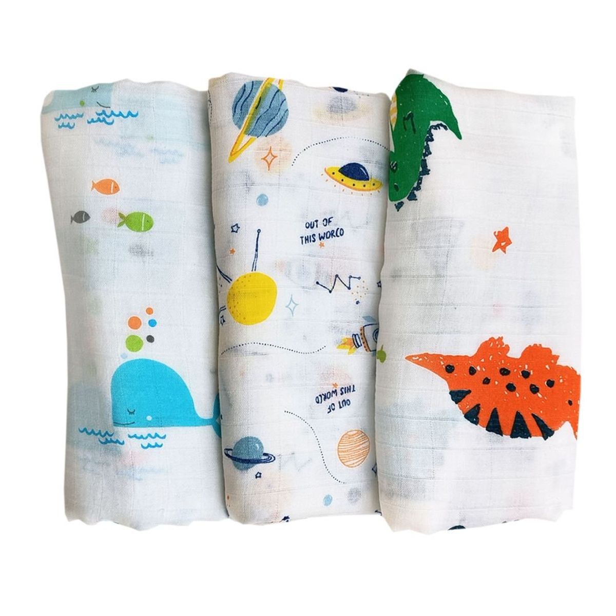 GENERICO - Pack 2 Manta De Muselina Para Bebé 100% Algodón