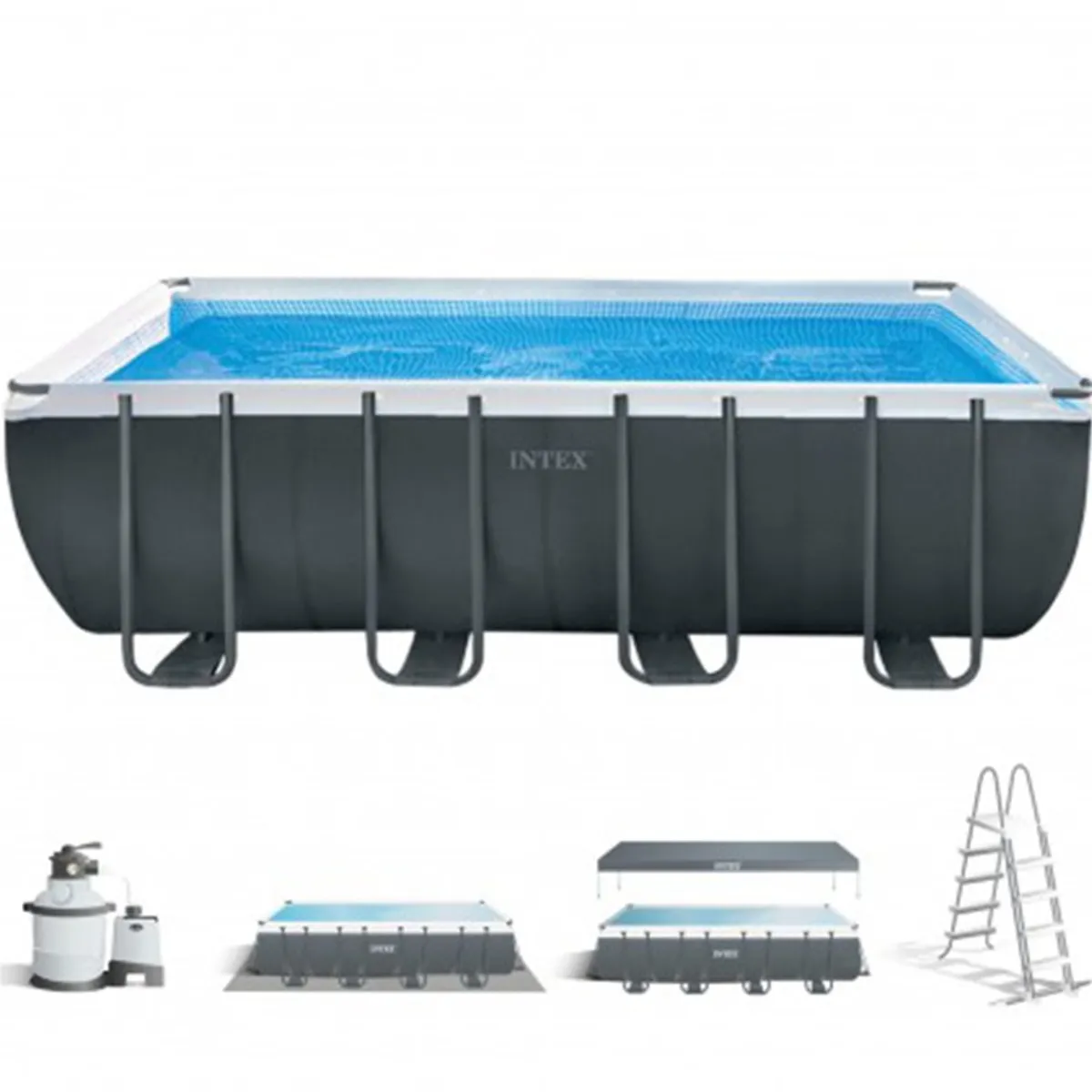 GENERICO - Piscina Estructural Intex 549x274x132 cfiltro de arena INTEX ULTRA XTR