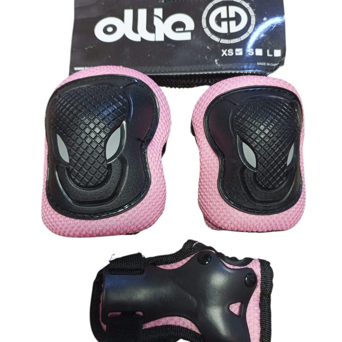 OLLIE - KIT DE PROTECCION TALLA S ROSADO