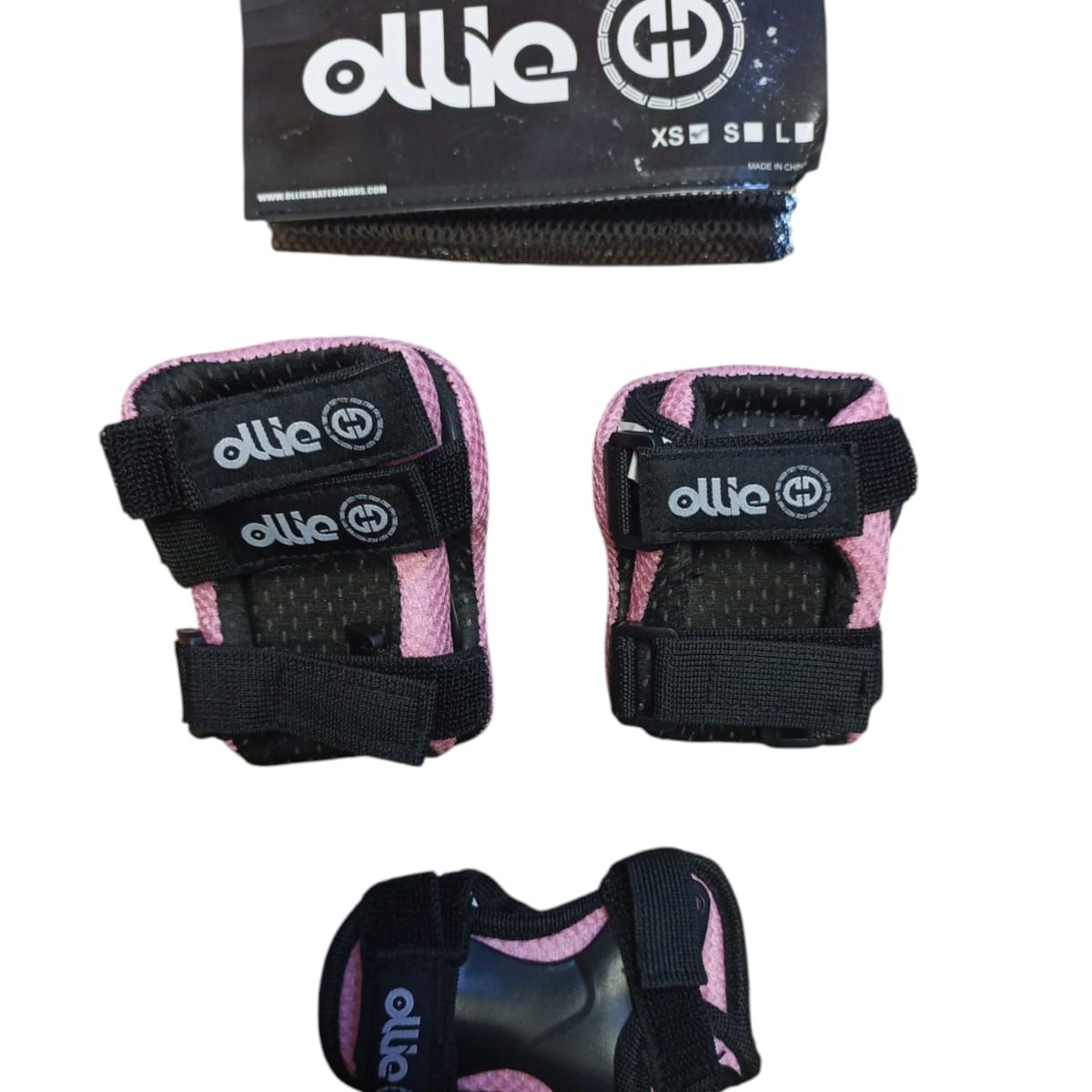OLLIE - KIT DE PROTECCION TALLA S ROSADO