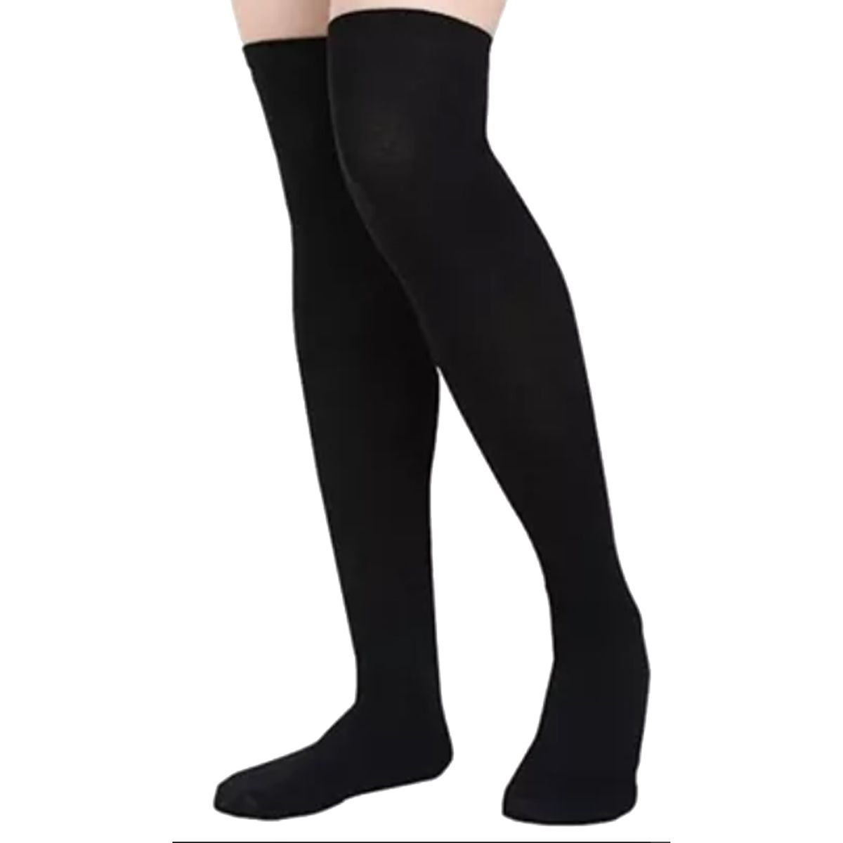 WHITE - Medias Largas Blancas y negras   Bucaneras_.