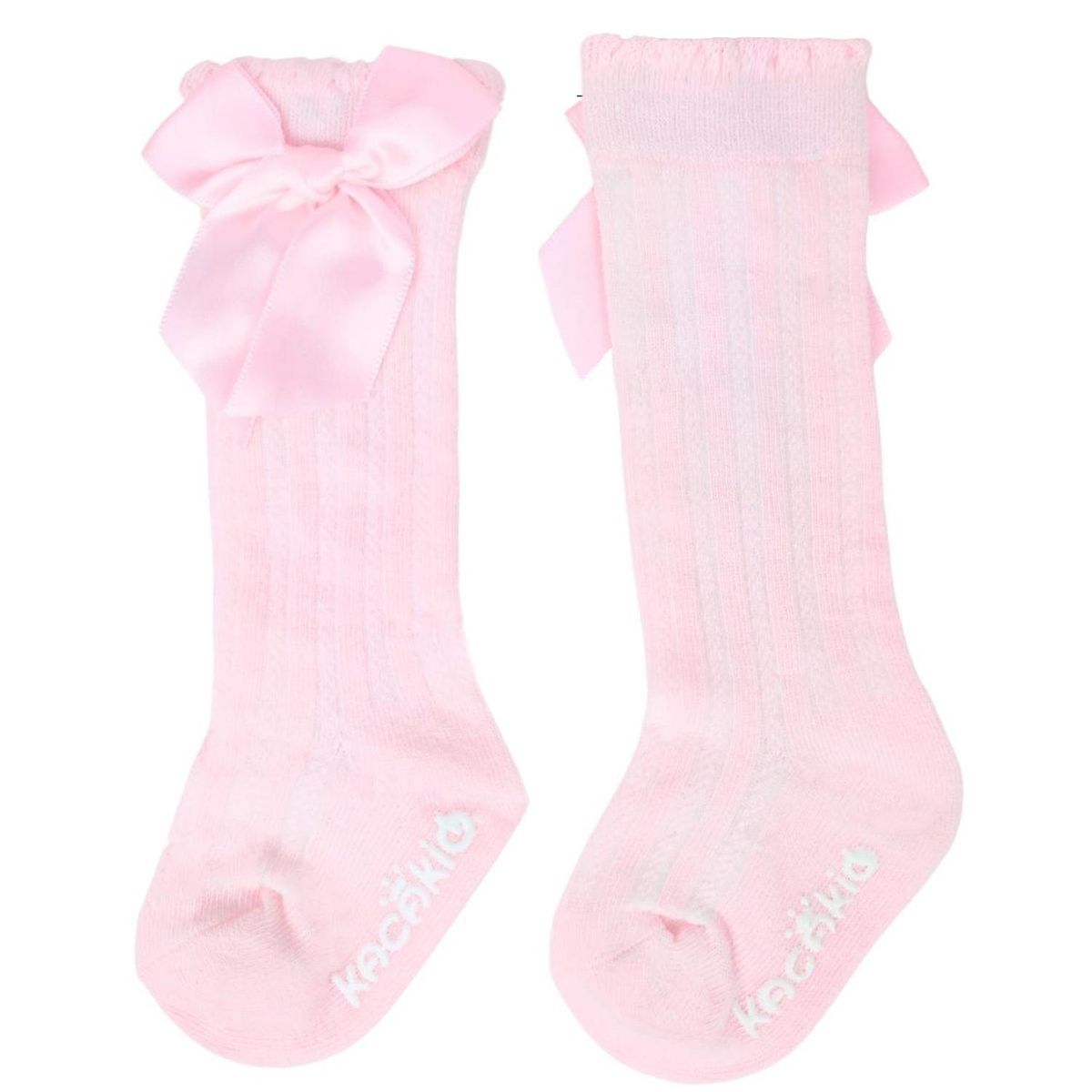 GENERICO - Medias largas - Lazo - Rosado