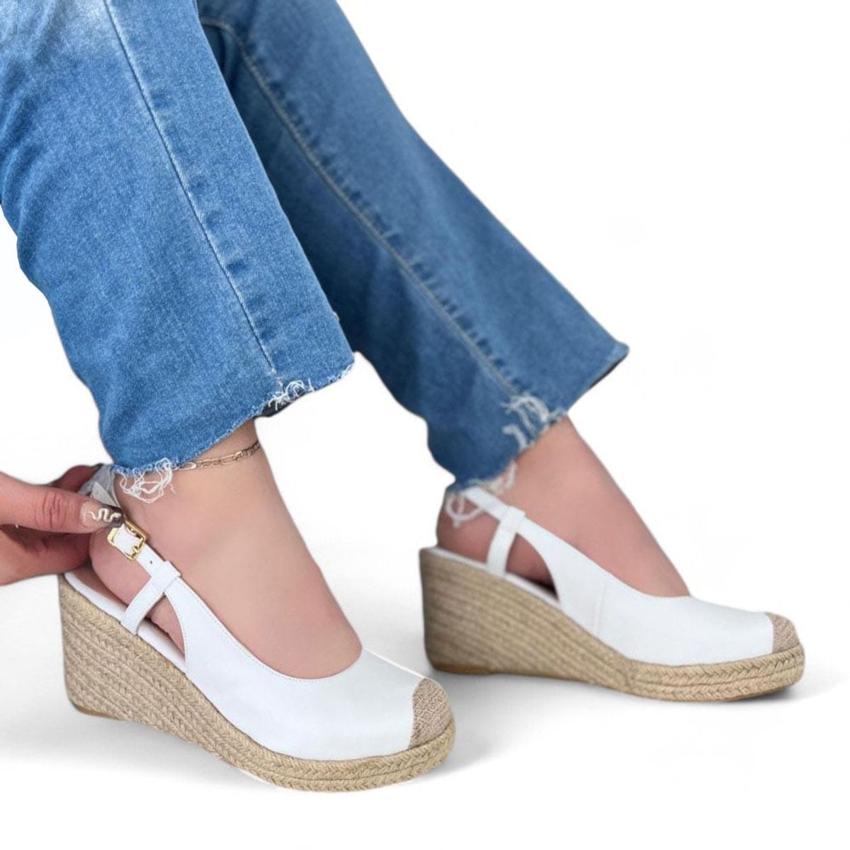 GENERICO - Sandalia Mujer Yomar 015L-52 Mia Planta Goma Color Blanco