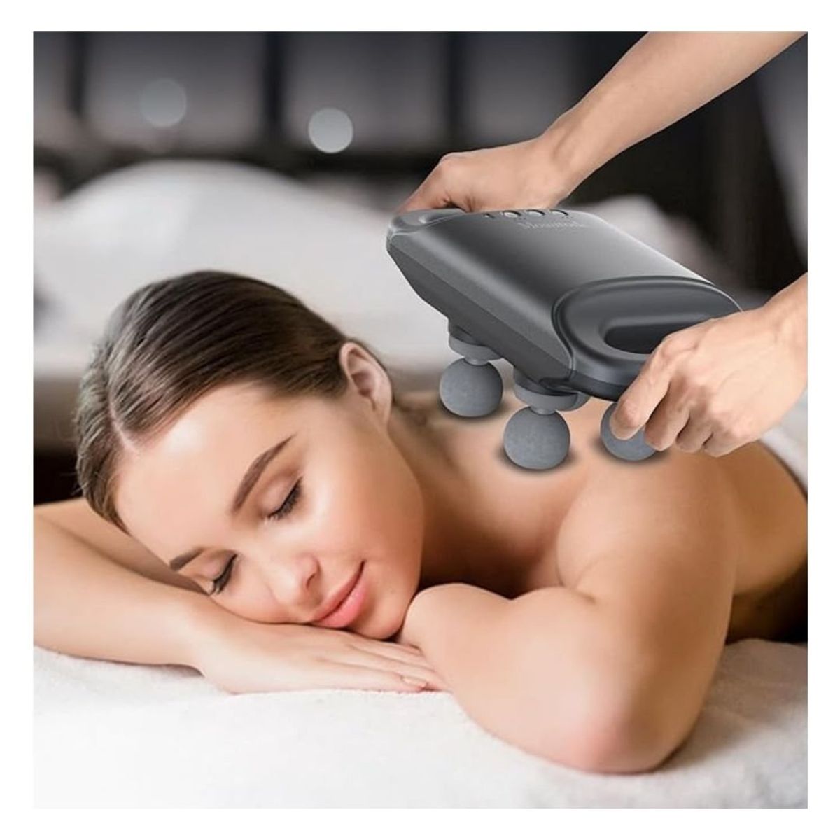 GENERICO - Masajeador Portátil 4Cabezales Alta Frecuencia