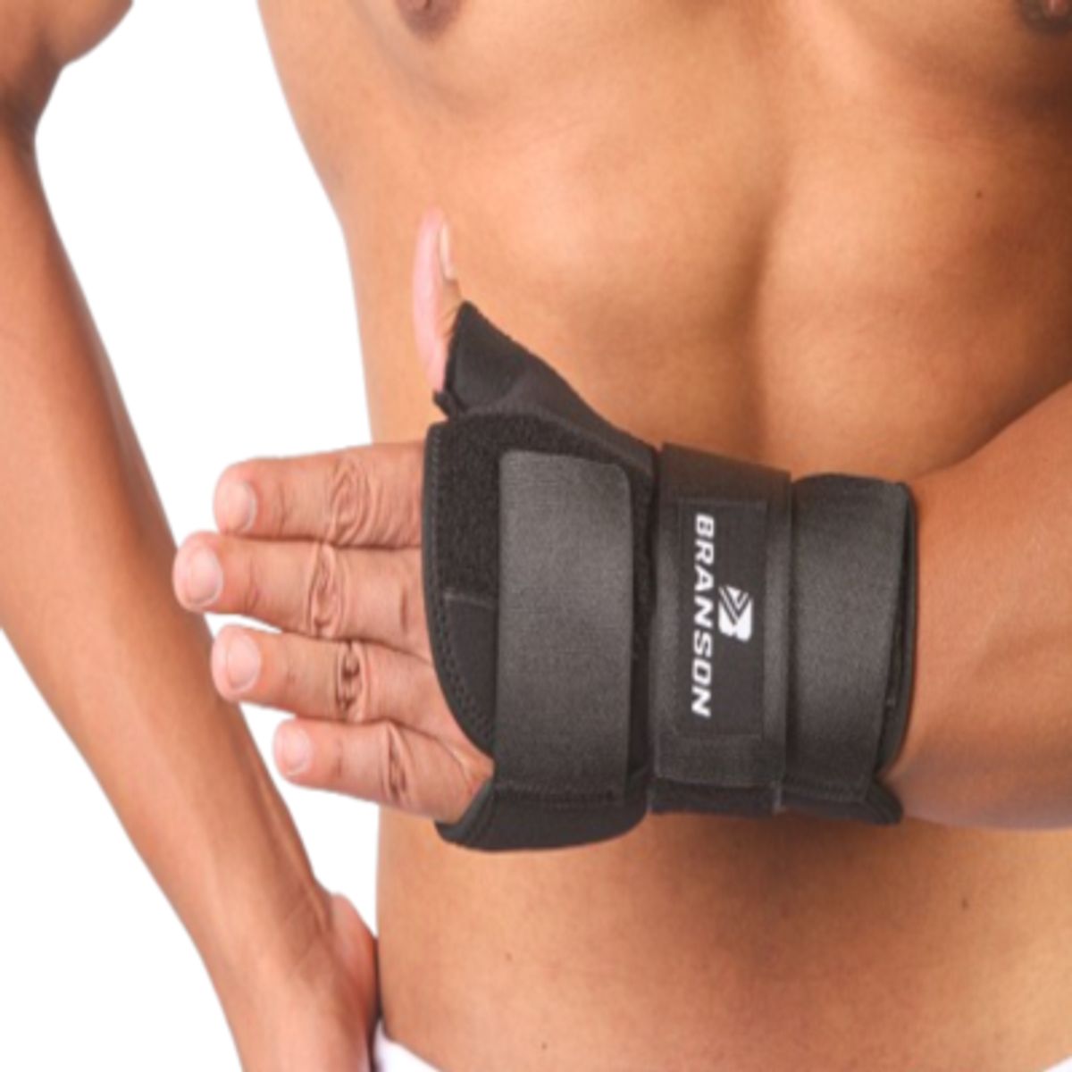 BRANSON - MUÑEQUERA CON FERULA BILATERAL TALLA S