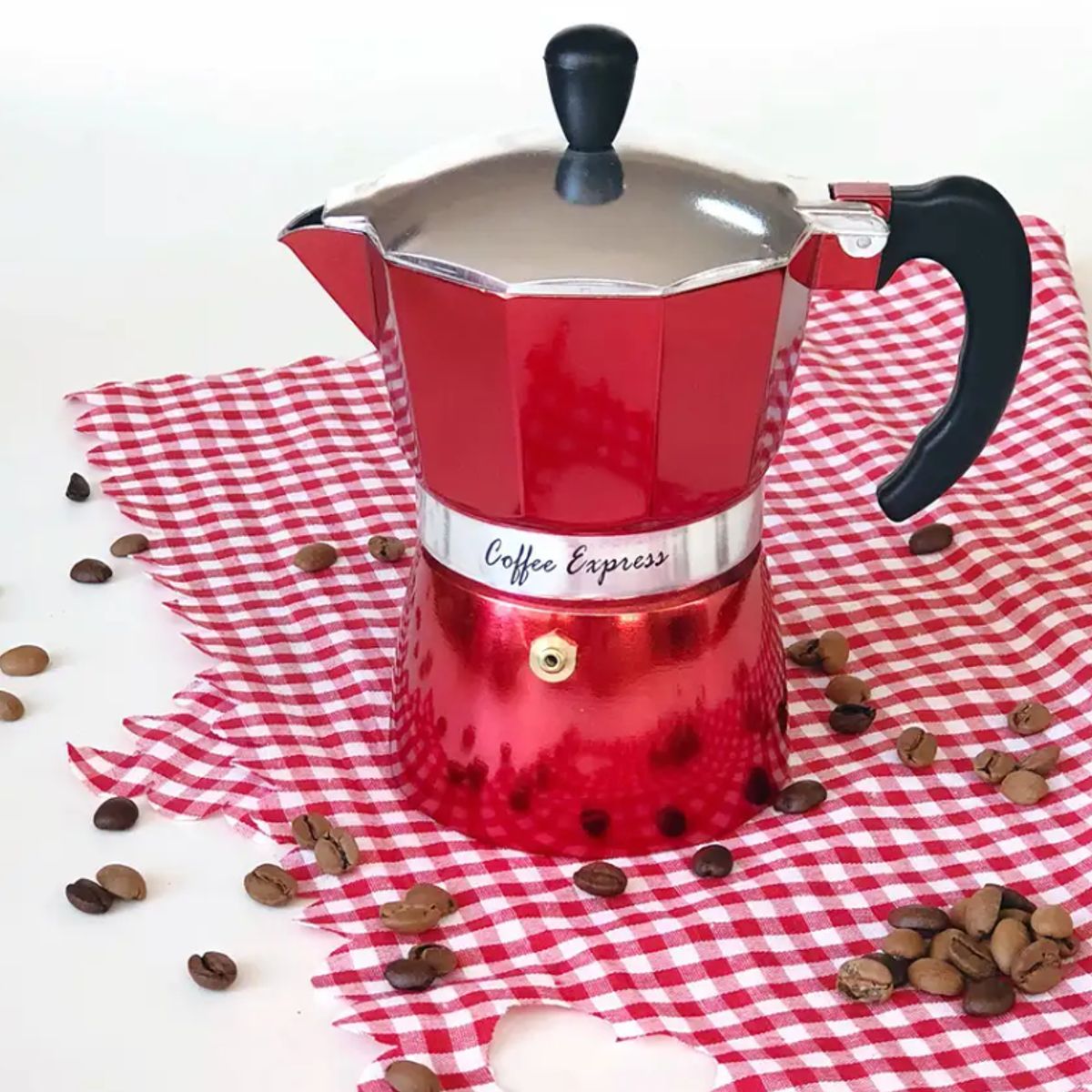 GENERICO - Kit cafetera moka italiana 6tz + 2 tazas espreso