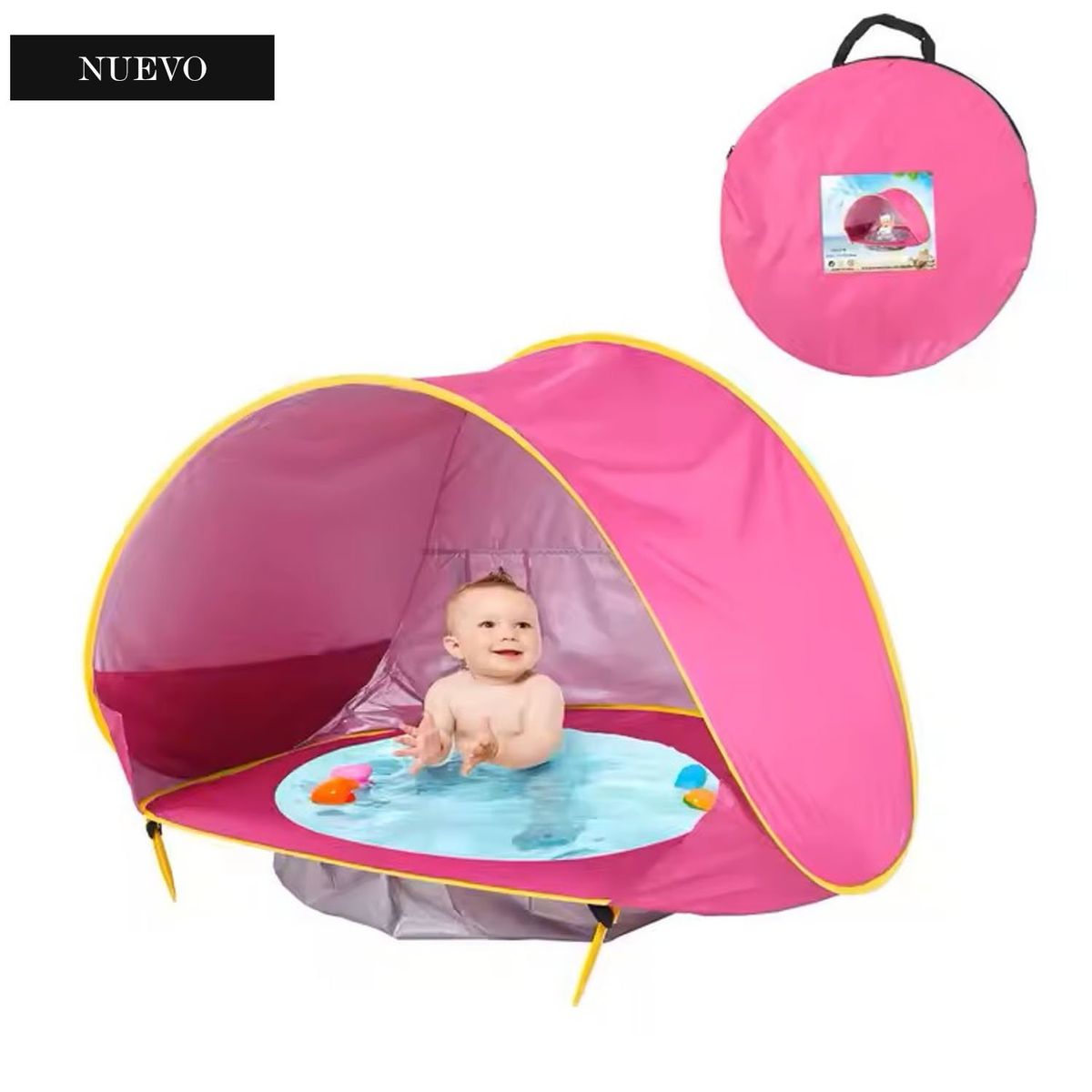 GENERICO - Carpa para Bebes Con Piscina Fucsia