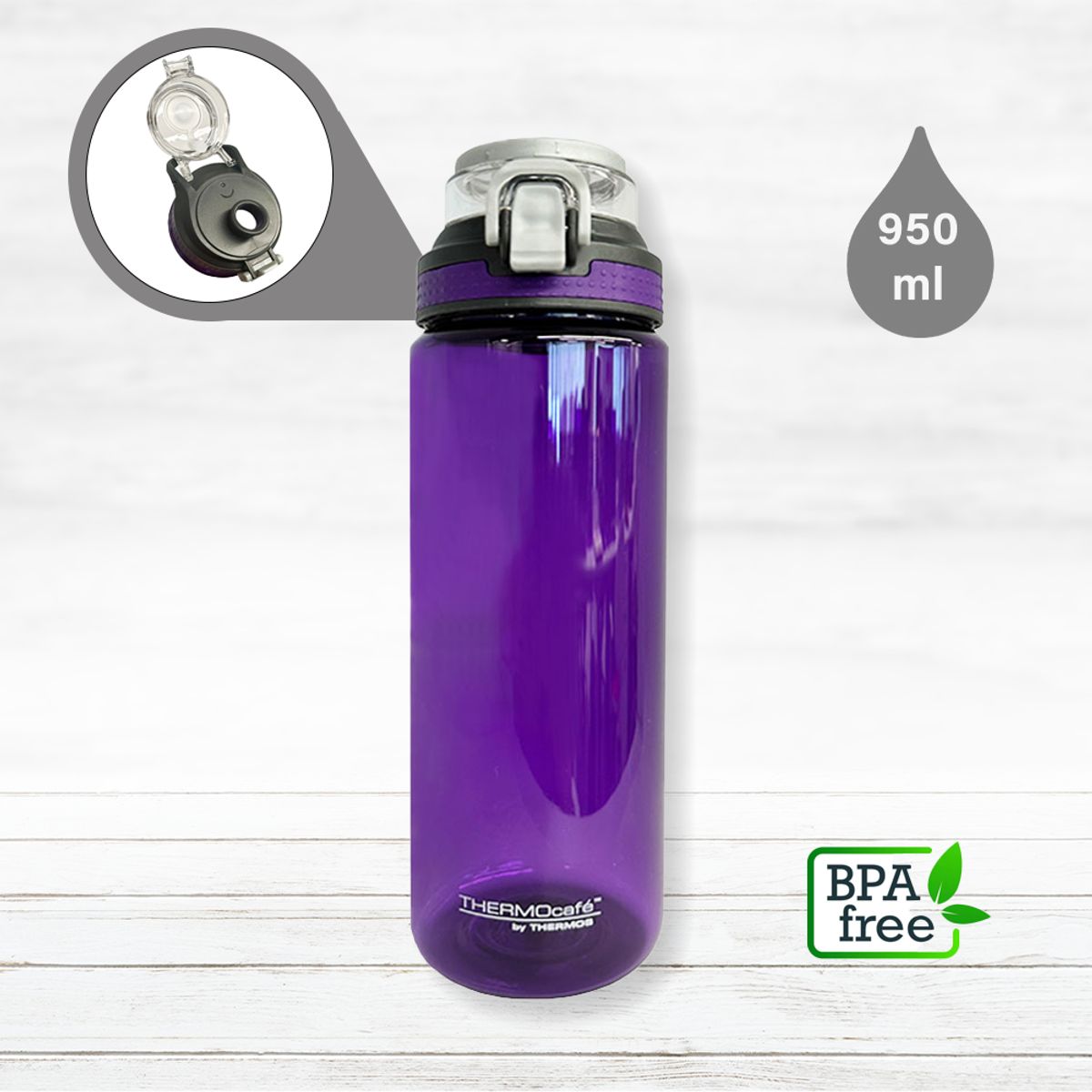 THERMOS - Thermos Hidratante Botella Deportiva 950ML Morado