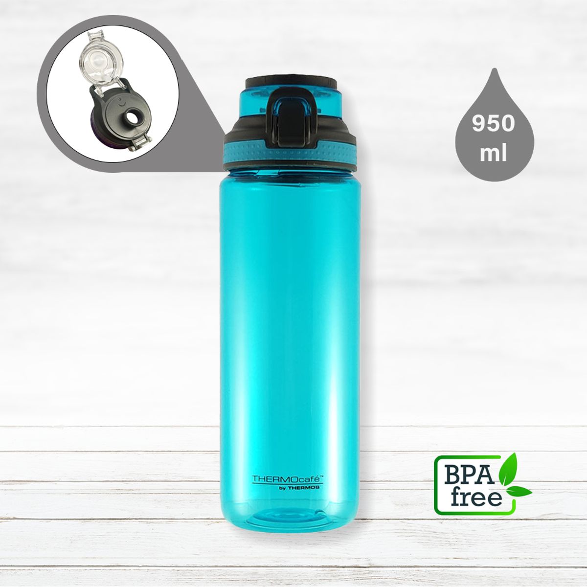 THERMOS - Thermos Hidratante Botella Deportiva 950ML Turquesa