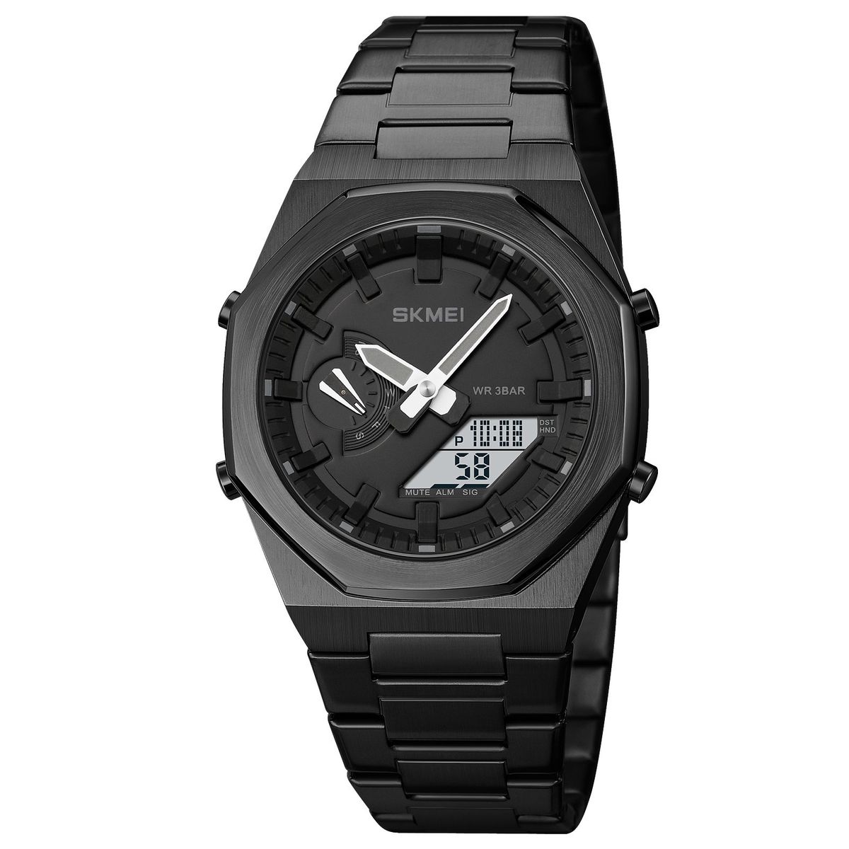 SKMEI - Reloj Skmei 1816 Negro Hora Mundial Dual