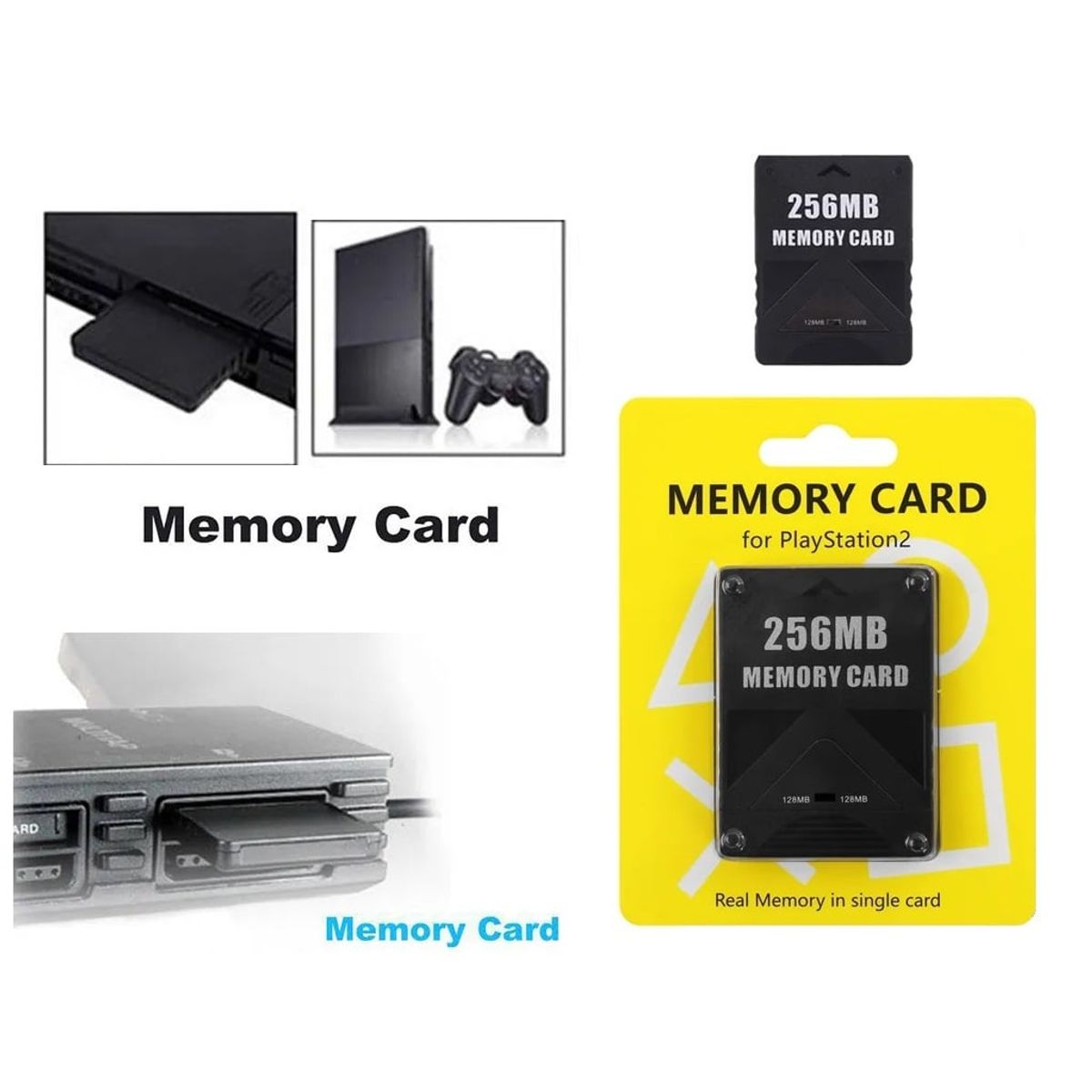 GENERICO - Memoria Play Station 2 Ps2 256mb Play Station Memory Card