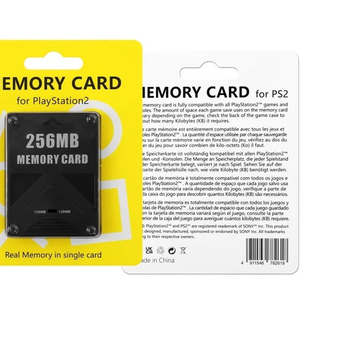 GENERICO - Memoria Play Station 2 Ps2 256mb Play Station Memory Card