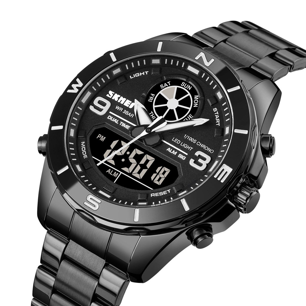 SKMEI - Reloj Skmei 1839 Negro Analogo Digital